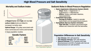 Genes related to salt sensitive high blood pressure (23andMe, AncestryDNA, etc)