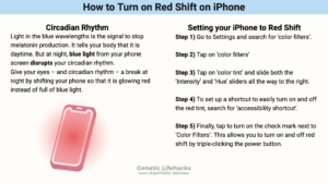 How to Shift Your iPhone Screen to Red at Night